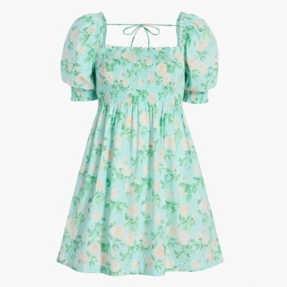Hill House Dresses & Skirts - Hill House Athena Blue Roses Nap Dress